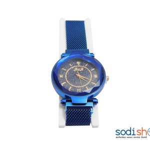 Montre Pour Femme Walar SmS Bracelet en Acier Tendance et Elégant - Couleur Bleu SODI00