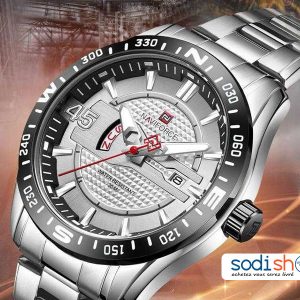 Montre Pour Homme NAVIFORCE 9157 en Acier Inoxydable Gris Sodi00