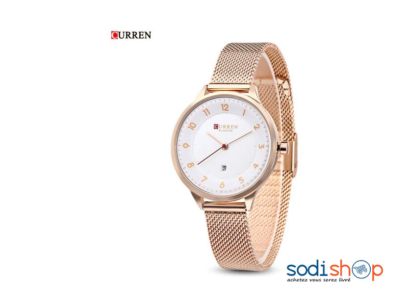 Curren 9035 Montre de Luxe Pour Femme - Couleur Or SODI00