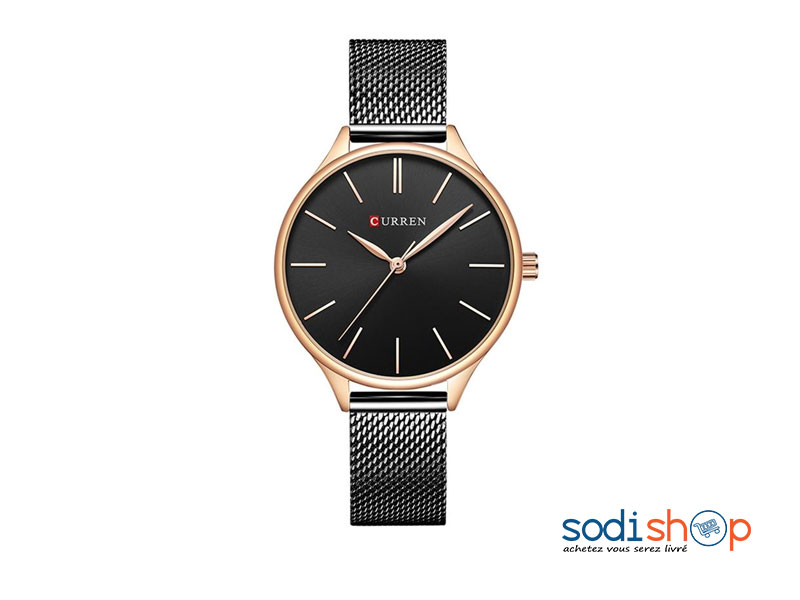 Curren 9062 Montre Pour Femme Design Elégant - Couleur Noir SODI00