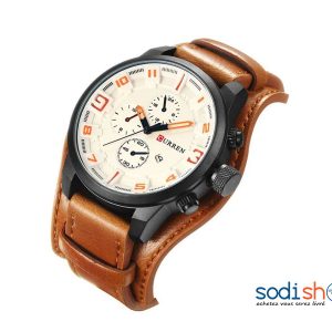 Montre de Luxe Curren 8225 Couleur Marron Bracelet en Cuir - Pour Homme DIA00169