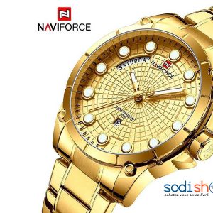 Montre à Quartz Pour Hommes NAVIFORCE 9152 Couleur Dorée Sodi00