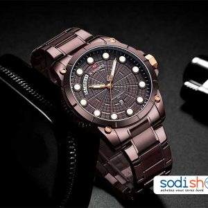 Montre à Quartz Pour Hommes NAVIFORCE 9152 Couleur Marron Sodi00