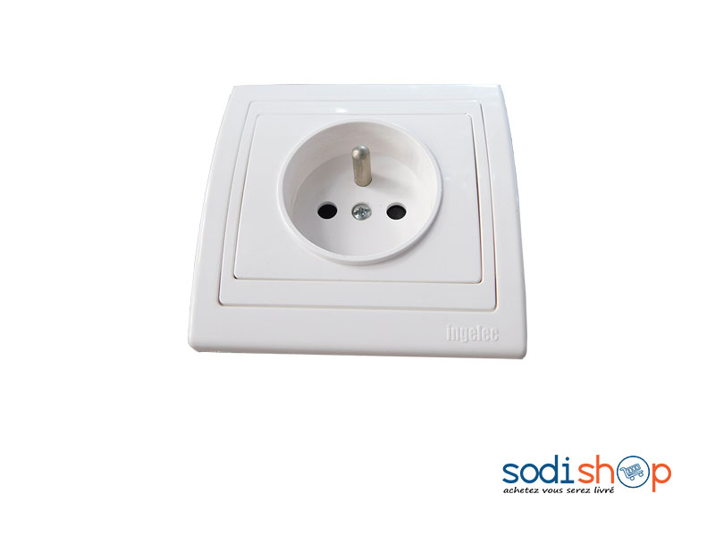 Prise Electrique Ingelec avec Protection Enfant KKS0093