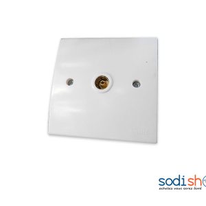 Prise TV Murale Marque Ingelec Couleur Blanche KKS0093