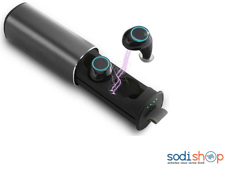 Ecouteurs Bluetooth Sans Fil S5 TWS - Son Puissant Design Elégant + Boitier de Charge SODI00