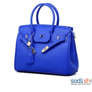 Sac à Main en Simili Cuir Couleur Bleue EB0001