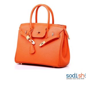 Sac à Main en Simili Cuir Couleur Orange EB0001