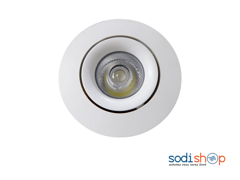 Spot Plafonnier Avec Ampoule LED Pour Décoration Intérieur Couleur Blanche KKS0093