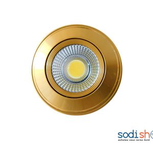 Spot Plafonnier Avec Ampoule LED Pour Décoration Intérieur Couleur Dorée KKS0093