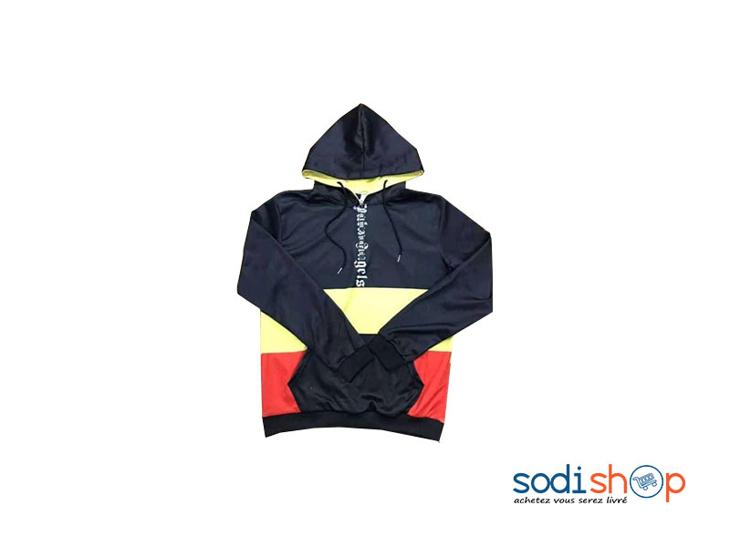 Sweat à Capuche Manche Longue Tricolore BK0096