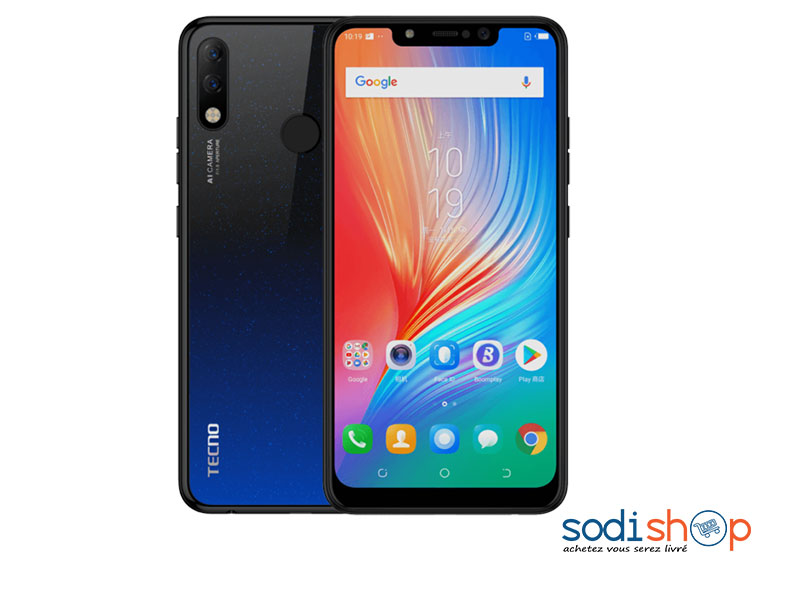 Téléphone Portable Smartphone Tecno Spark 3 Double SIM 6.2 Pouces 32 Go FF0094