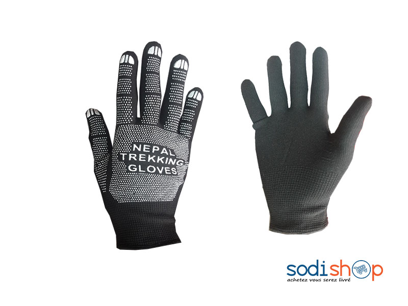 Gant en Tricot Protection Optimale Haute Qualité - Couleur Noir Blanc - AC0096