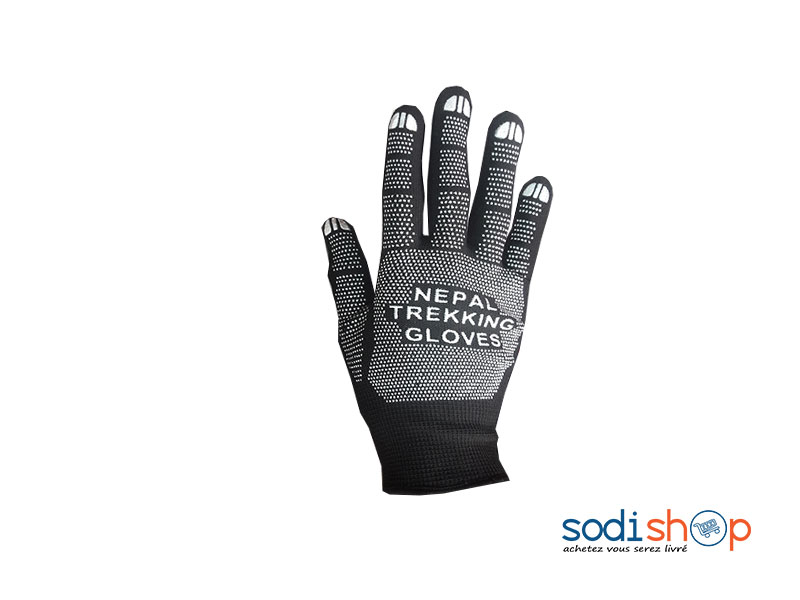 Gant en Tricot Protection Optimale Haute Qualité - Couleur Noir Blanc - AC0096 – Image 2