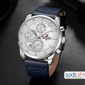 Montre Pour Homme NAVIFORCE 9148 Cadran Analogique Haute Qualité – Couleur Bleu Argent SODI00