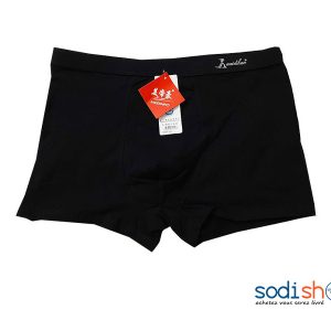 Boxer Pour Homme Caleçon Elastique Tissu en Coton - Couleur Noir SODI00