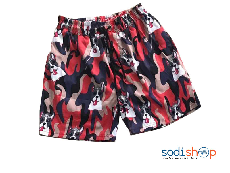 Culotte de Sport Short à Motif Taille Elastiquée BK0096