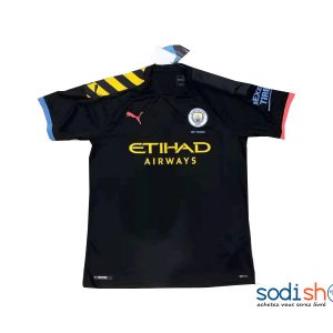 Maillot Officiel de Manchester City - Couleur Noir Tenue Extérieure 2019-2020 BK0096