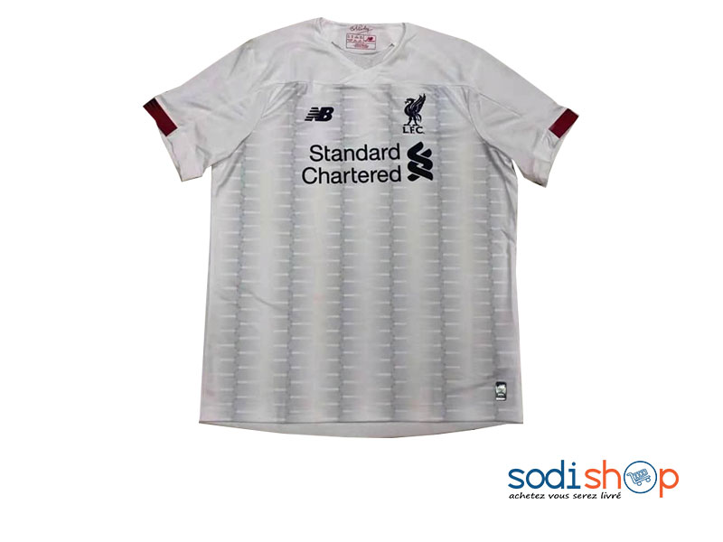 Maillot Officiel de Liverpool FC - Couleur Blanc Tenue Extérieure 2019-2020 BK0096