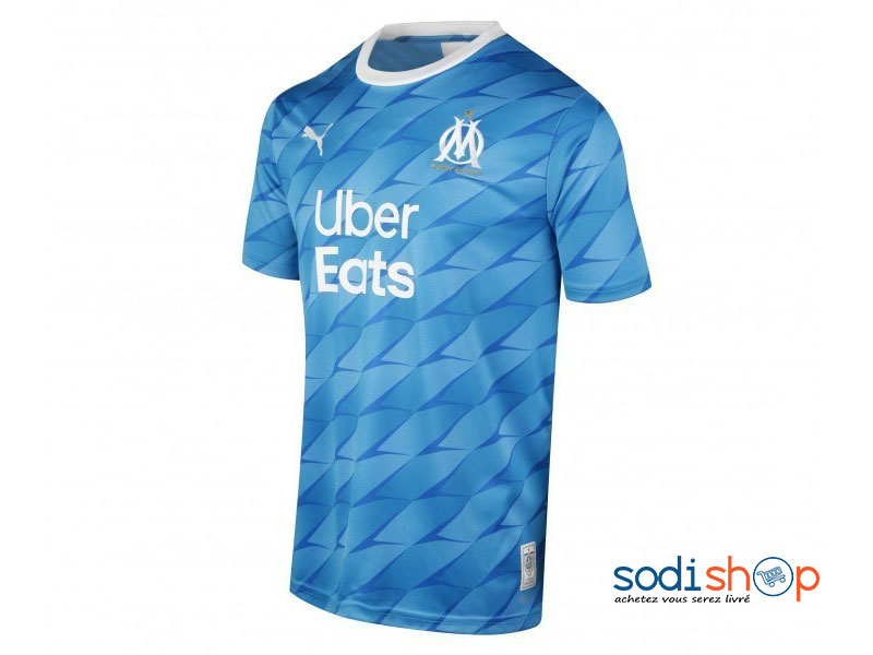 Maillot Officiel de l’Olympique de Marseille - Couleur Bleu-Ciel Tenue Extérieure 2019-2020 BK0096