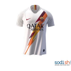 Maillot Officiel de l’AS Roma - Couleur Blanc Tenue Extérieure 2019-2020 BK0096