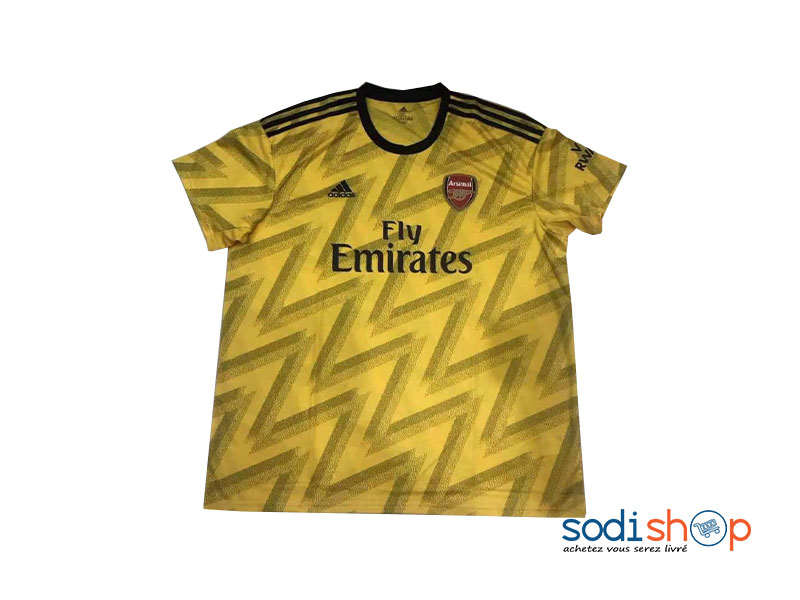 Maillot Arsenal Extérieure Couleur Jaune Saison 2019-2020 Adidas BK0096