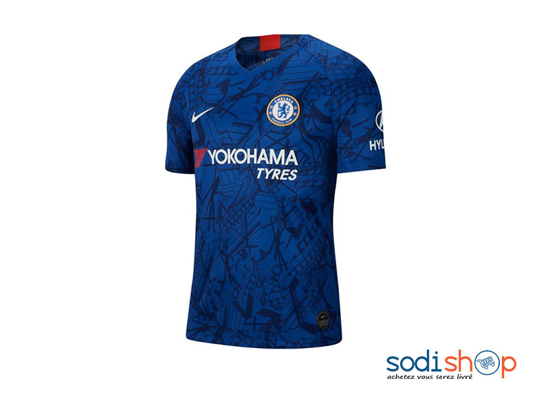 Maillot Chelsea Domicile Saison 2019-2020 Couleur Bleue Nike BK0096