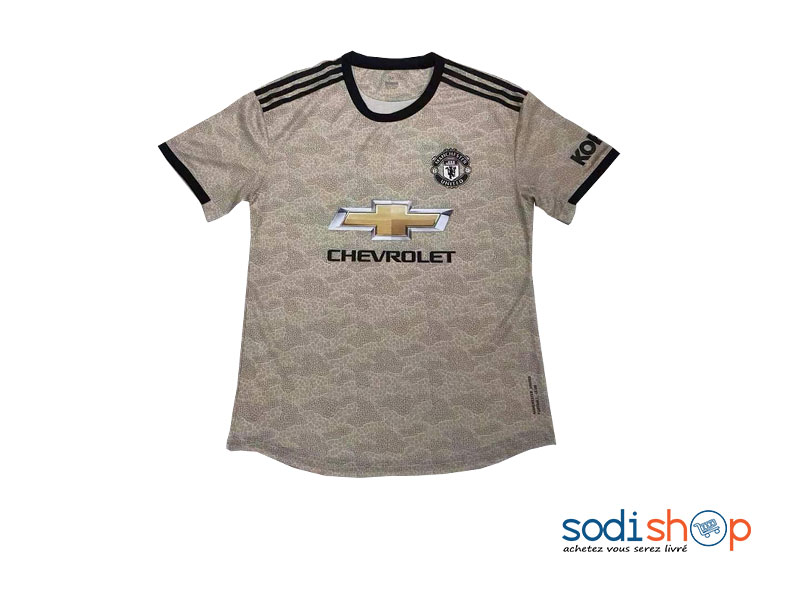 Maillot Manchester United Extérieur Saison 2019-2020 Couleur Beige BK0096