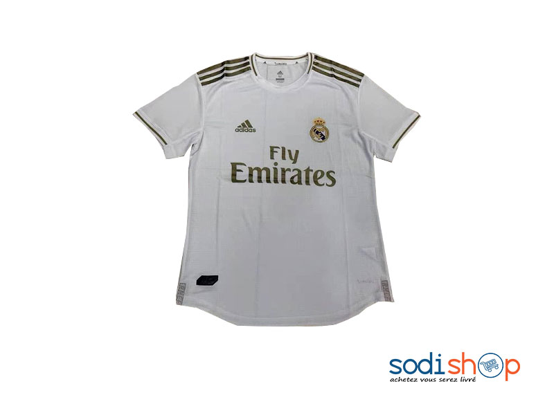 Maillot Real Madrid Saison 2019-2020 Domicile Couleur Blanche BK0096