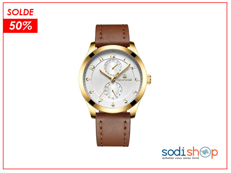 Montre Originale NAVIFORCE NF3004 Ultra Stylée Design Moderne avec Indicateur de Date SODI00