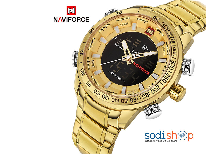 Montre NAVIFORCE NF9093 Cadran à Double Fonction Numérique et Analogique - Accessoire Pour Homme d’Affaires SODI00