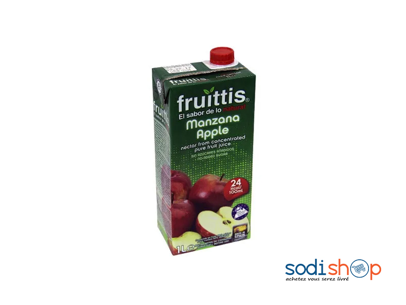 Nectar de Jus de Fruit Fruittis Saveur Pomme Sans Sucre Ajouté JF0098