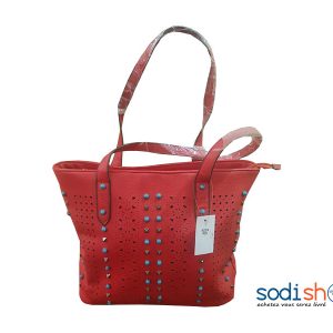 Sac à Main Pour Femme Couleur Rouge Décoration en Picot EB0001