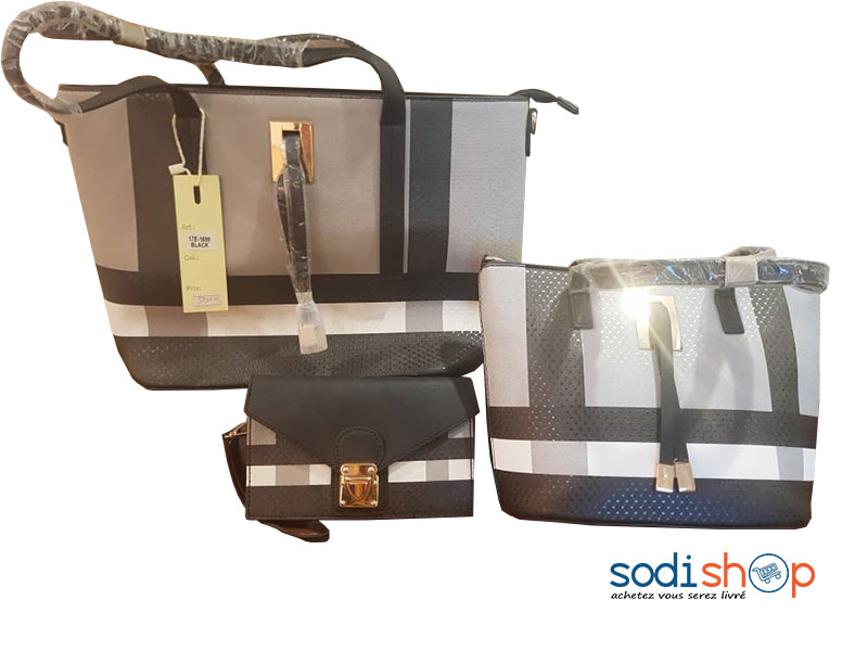 Sac à Main 3 Pièces Pour Femme Couleur Marron EB0001
