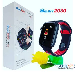 Montre Connectée Multifonction Smart2030 S12 - Podomètre Ecran Tactile Notifications Smartphones BD00167