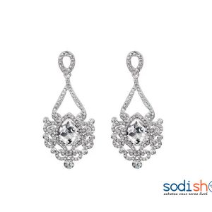 Boucles d’Oreilles en Perles Très Class - Couleur Argent Pour Femme EB001