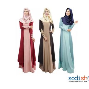 Hijabs en Tissu Confortables et Elégants - Couleurs Diverses Pour Femme EB001