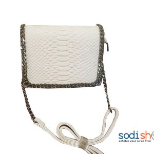 Sac à Main Pochette Forme Carré Couleur Blanche EB0001