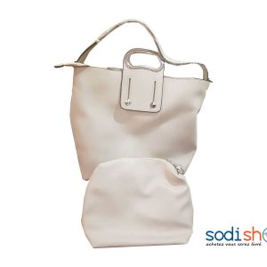 Sac à Main + Pochette Pour Femme Couleur Blanche EB0001