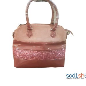 Sac à Main Pour Femme Beige Verni et Paillette EB0001