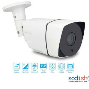 Caméra de Surveillance IP JYR-4400IPC 1,0MP -  Infrarouge Fixation Murale HD SODI00