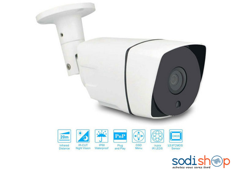 Caméra de Surveillance IP JYR-4400IPC 1,0MP - Infrarouge Fixation Murale HD SODI00