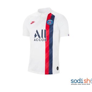 Maillot Officiel du Paris Saint Germain - Couleur Blanc Tenue Extérieure 2019-2020 BK0096