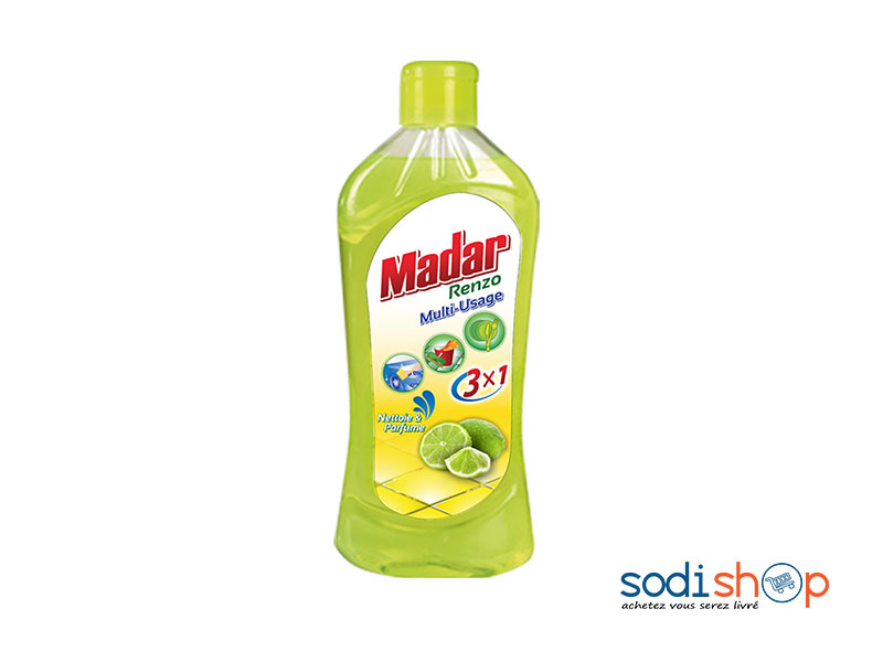 Madar Renzo Savon Liquide Multi-Usage 3en1 Senteur Citron - 450 ml AM0099