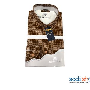 OdinMars Chemise à Rayure - Couleur Jaune Pour Homme BC00103