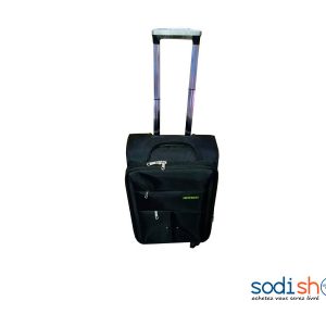 Valise Cabine Design Elégant Haute Qualité Coque Souple - Couleur Noir Petit Modèle SS0086