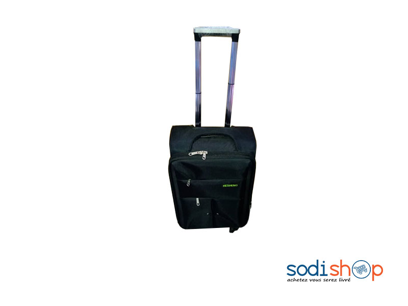 Valise Cabine Design Elégant Haute Qualité Coque Souple - Couleur Noir Petit Modèle SS0086