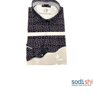 OdinMars Chemise à Motif Haute Qualité - Couleur Noir Pour Homme BC00103