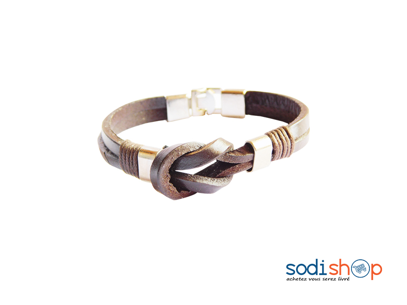 Bracelet Original Véritable Cuir - Couleur Marron SODI00