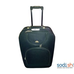 Valise de Voyage avec Roulettes et Poignée de Traction - Couleur Noir Modèle Moyen SS0086